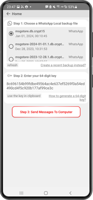 WhatsApp/WA ビジネスメッセージを Mac にバックアップ